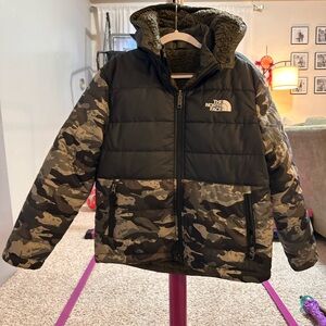 The North Face Boys' Black Camo Jacket